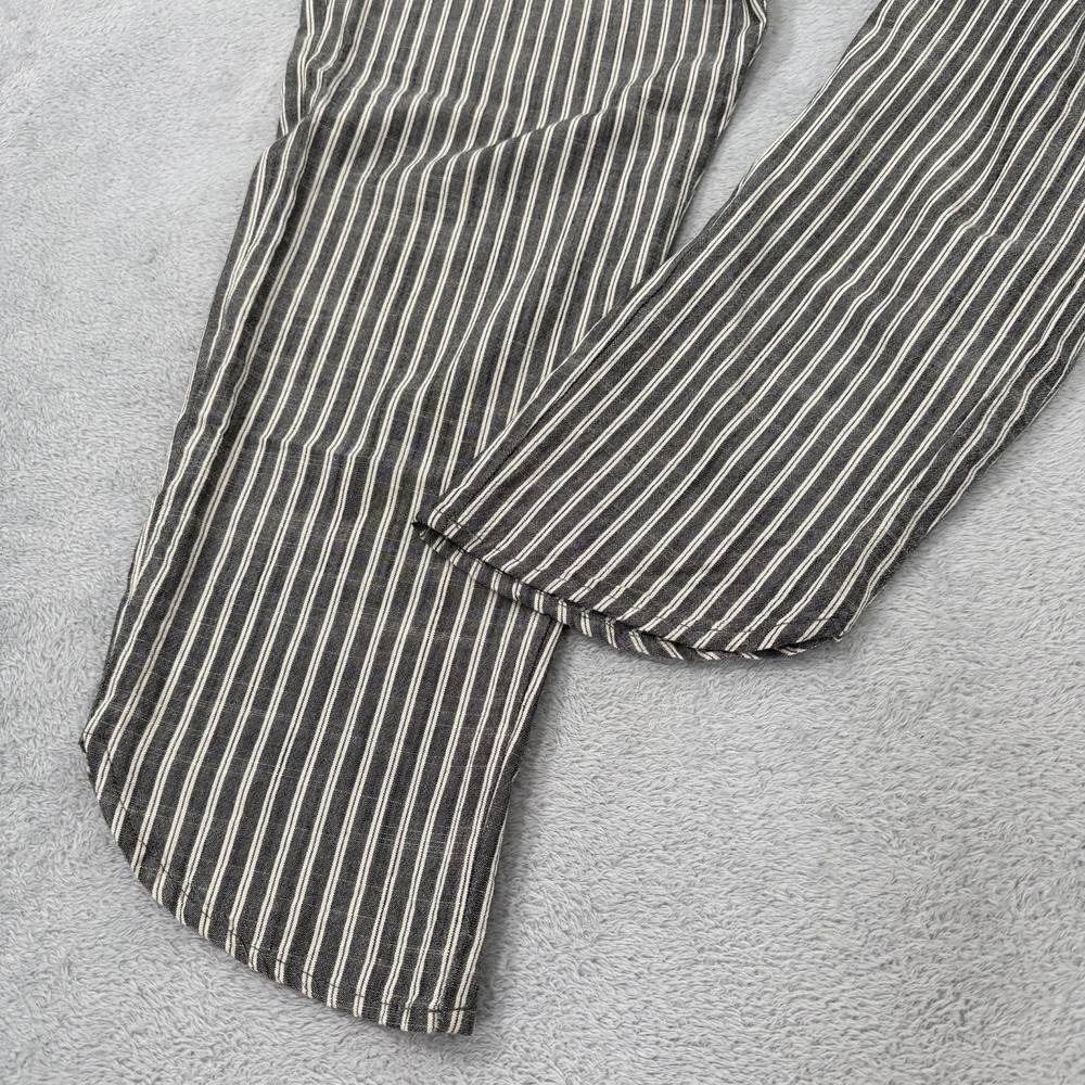 Marine Layer Allison Pant Womens Medium Gray Striped Boho Beach Minimalist 10185 - Picture 7 of 11